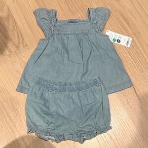 NWT Carter's Blue Denim Kids Matching Set